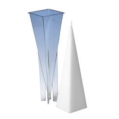 CraftEmotions Qualitäts Kerzengiessform Kerze Pyramide 60x228mm 