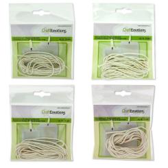 CraftEmotions Runddocht Baumwolle ungebleicht - 3m 