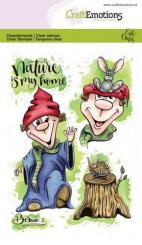 CraftEmotions Silikon Stempel Set A6 4tlg. - Bernie 1 by Carla Creaties 