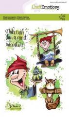 CraftEmotions Silikon Stempel Set A6 5tlg. - Bernie 2 by Carla Creaties 