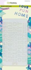 CraftEmotions Silikonform Alphabet klein 11,5x21cm 
