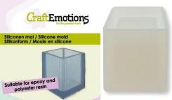 CraftEmotions Silikonform Behälter - Rechteck 6x5cm 