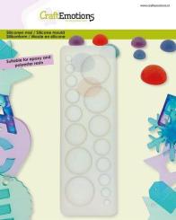 CraftEmotions Silikonform Halbkugel 8 Größen 4,5x13,5cm 
