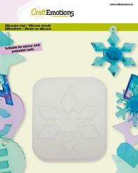CraftEmotions Silikonform Kristall 1 - 7-8cm 