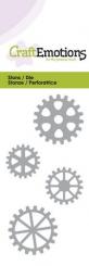 CraftEmotions Stanz- und Prägeschablone – Zahnräder 