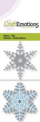 CraftEmotions Stanz- und Prägeschablone 2tlg - Schneekristall 3D 