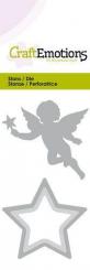 CraftEmotions Stanz- und Prägeschablone 2tlg - Weihnachtsengel mit Stern 