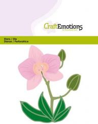 CraftEmotions Stanz- und Prägeschablone 3tlg - Orchideenblüte 