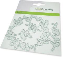 CraftEmotions Stanz- und Prägeschablone 4tlg - Borde rund Eukalyptus 