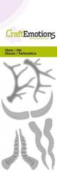 CraftEmotions Stanz- und Prägeschablone 4tlg - Geweih und Hörner 