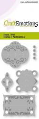 CraftEmotions Stanz- und Prägeschablone 5tlg - Vintage Scharniere 