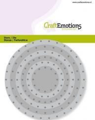 CraftEmotions Stanz- und Prägeschablone 6tlg - Nieten - Kreis Vintage 