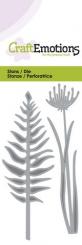 CraftEmotions Stanz- und Prägeschablone - Farne,Schwanenblum 