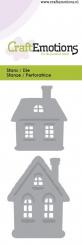 CraftEmotions Stanz- und Prägeschablone - Häuser 2tlg. 