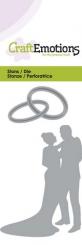CraftEmotions Stanz- und Prägeschablone - Hochzeitspaar 