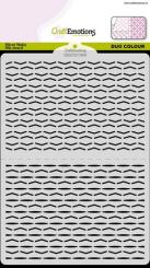 CraftEmotions Stencil / Schablone Duo Colour Nr.4 2xA6 A5 