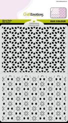CraftEmotions Stencil / Schablone Duo Colour Nr.6 2xA6 A5 