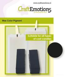 CraftEmotions Wachs Farbpigment - 2 Sticks 30 x 10 x 10mm - ca. 5g Schwarz Schwarz
