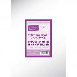 Crafter's Companion Centura Pearl A4 310g/m² - Snow White Silber - 50 Blatt 