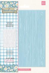 Crafter's Companion Farmhouse Prägefolder (12.7x17.7 cm) - Holzmaserung 