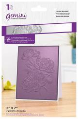 Crafter's Companion Gemini 3D Prägefolder (12,7 x 17,9cm) - Pfingstrosenstrauß 