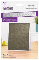 Crafter's Companion Gemini 3D Prägefolder (12,7 x 17,9cm) - Vintage Scroll 