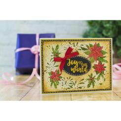 Crafter's Companion Gemini 3D Prägefolder (12,7 x 17,9cm) - Weihnachtsstern Rahmen 