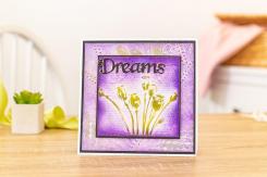 Crafter's Companion Gemini 3D Prägefolder (12,7x17,9cm) + Schablone - Mohnblume 