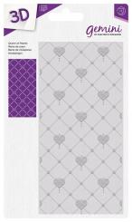 Crafter's Companion Gemini 3D Prägefolder (7 x 14,6cm) - Herzkönigin 