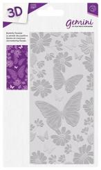Crafter's Companion Gemini 3D Prägefolder (7 x 14,6cm) - Schmetterlings Paradies 