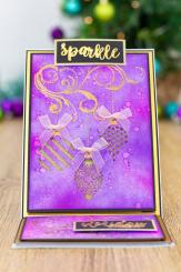 Crafter's Companion Gemini Schneide&Prägefolder (12,8x17,9cm) - Weihnachtskugeln 