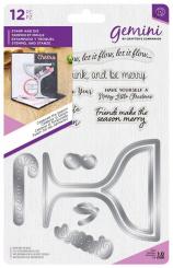 Crafter's Companion Gemini Shaker Karte Stanzschablone & Stempel - Cocktail Glas 