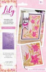 Crafter's Companion Lily 3D Prägefolder (12.7x17.7 cm) - Dekandte Lillien 
