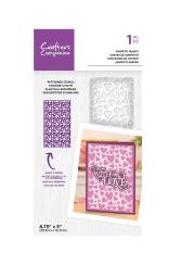 Crafter's Companion Schablone (12.7x22,2 cm) - Konfetti Herzen 
