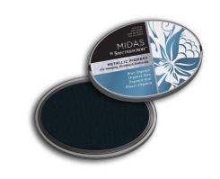 Crafter's Companion Spectrum Noir Midas Metallic Stempelkissen Blauer Organza Blauer Organza