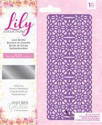 Crafter's Companion Stanzschablone - Lily Collection - Spitzenbordüre 