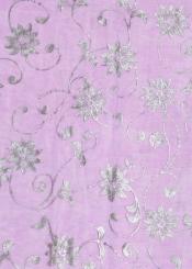 CreaPop Deko-Stoff Blumen Design - pflaume 29cm x 1m 