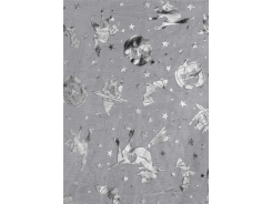 CreaPop Deko-Stoff Halloween schwarz 29cm x 1m 