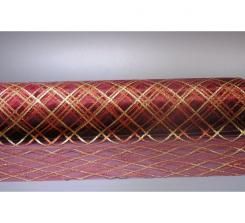 CreaPop Deko-Stoff Karo mit Glitzer 29cm x 1m 