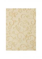 CreaPop Deko-Stoff Organza Blumenranke mit Glimmer - champanger 29cm x 1m 