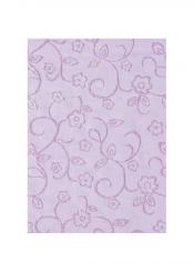 CreaPop Deko-Stoff Organza Blumenranke mit Glimmer - pflaume 29cm x 1m 