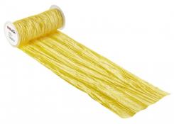CreaPop Fripe Dekoband u. Tischband 20cm x 1m, gelb 