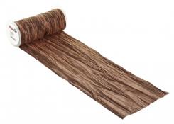 CreaPop Fripe Dekoband u. Tischband 20cm x 1m, nougat 