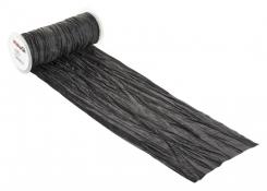 CreaPop Fripe Dekoband u. Tischband 20cm x 1m, schwarz 