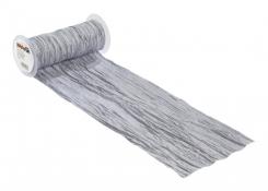 CreaPop Fripe Dekoband u. Tischband 20cm x 1m, silber 