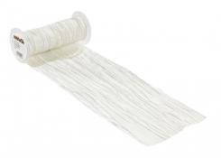 CreaPop Fripe Dekoband u. Tischband 20cm x 1m, weiss 
