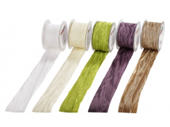 CreaPop Fripe Dekoband u. Tischband 5cm x 1m pflaume 