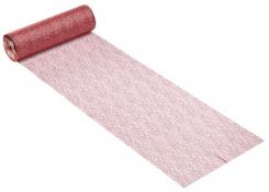 CreaPop Metallic-Crackle Vlies u.Tischläufer 28cmx1m, rot 