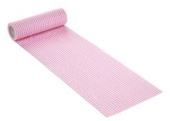 CreaPop Tischband Karo 20cm x 10m, rosa 