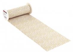 CreaPop Tischband Stoff Blümchen 20cm x 1m, gelb 